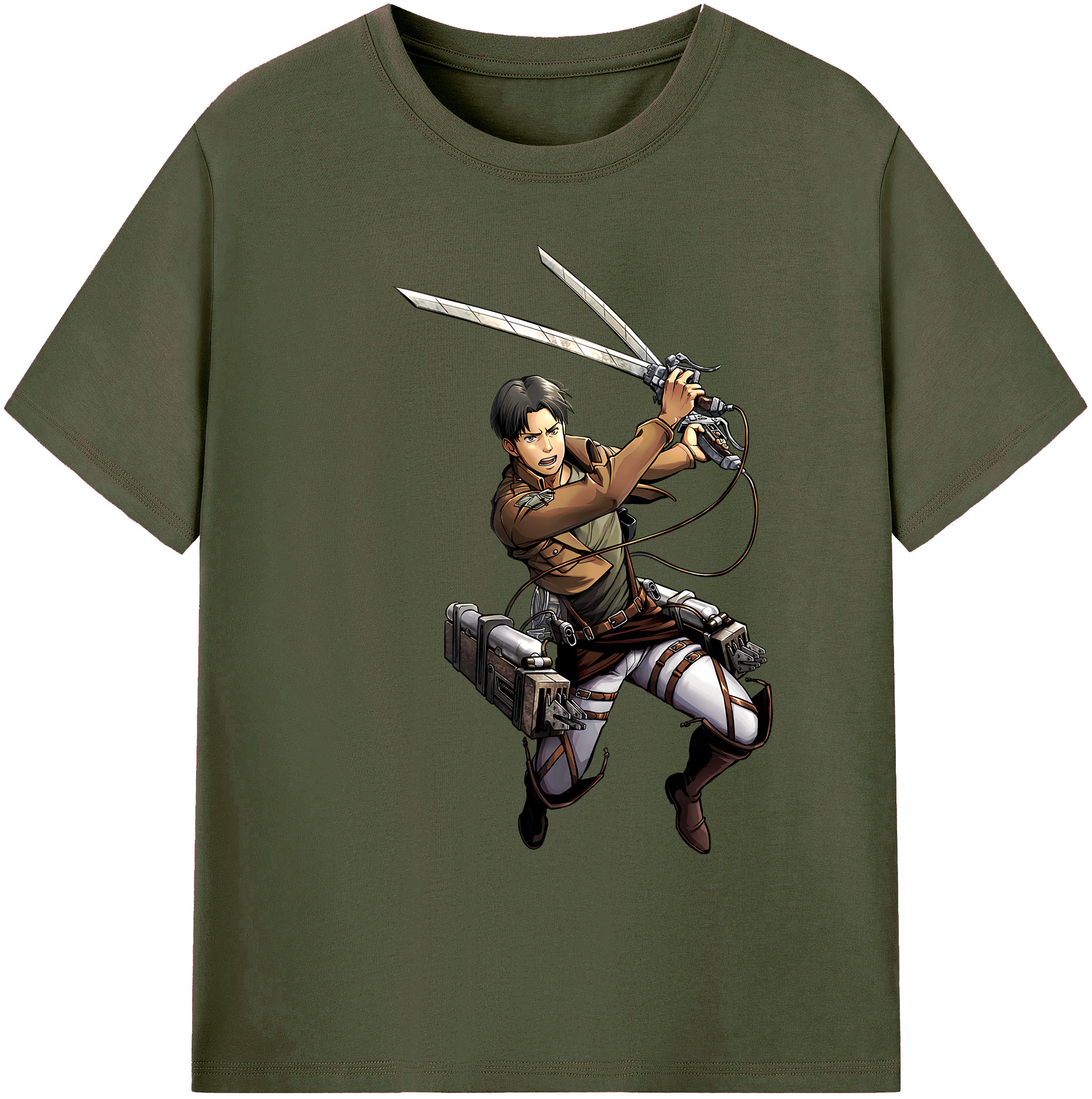 （画像用） 進撃の巨人 Attack on Titan 綿100％ メンズ半袖Tシャツ｜肌触りやわらか＆通気性